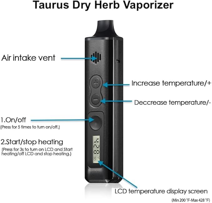 ANIX TAURUS – Vaporizador Premium de Hierbas Secas - Oferlyone