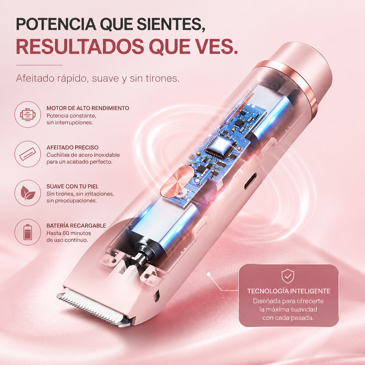 Depiladora GlowAura™ 2 en 1
