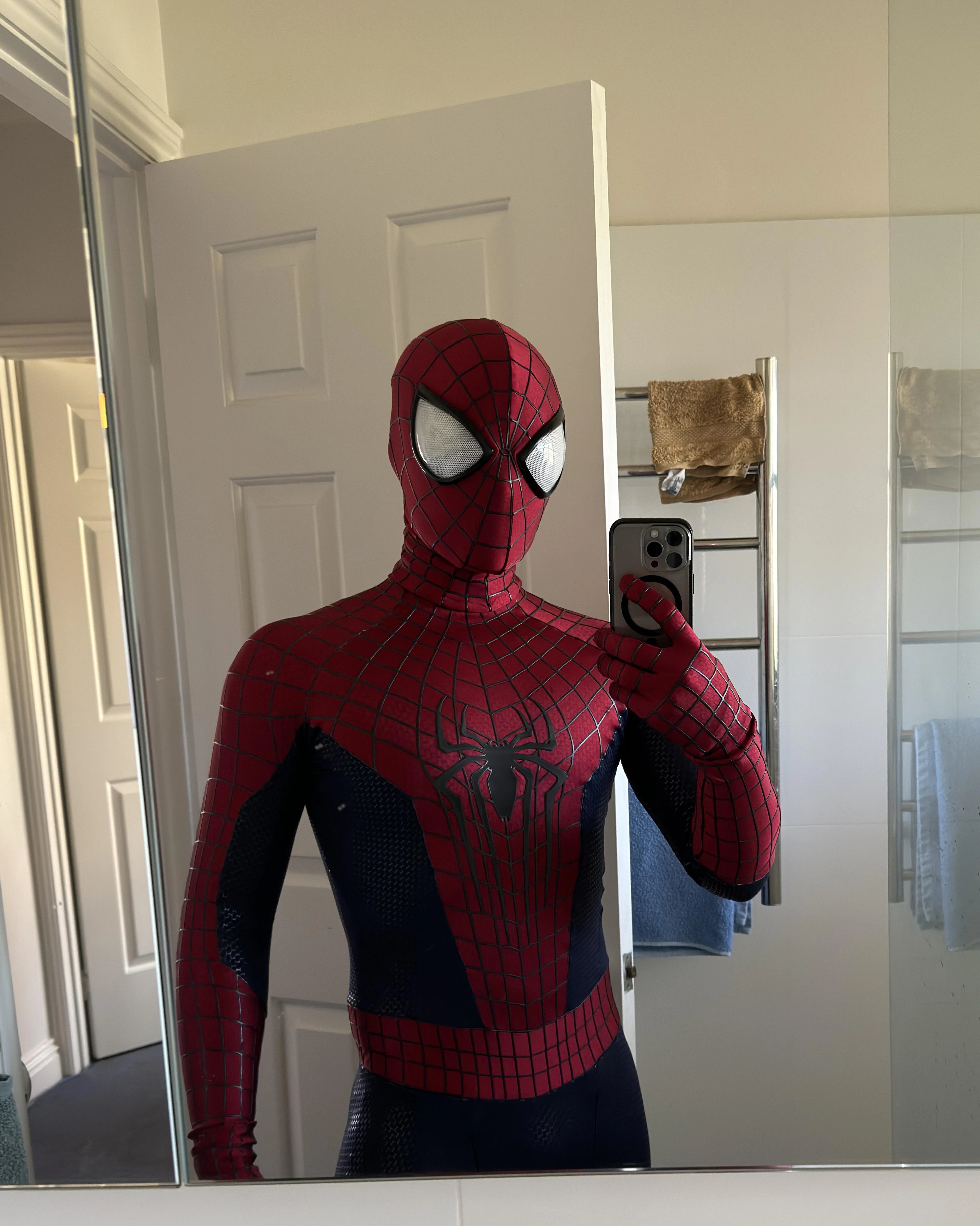Disfraz de Spider - Man TASM 2 | Traje Zentai Premium de Cosplay – El Increíble Superhéroe - Oferlyone