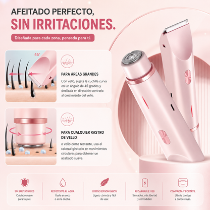 Depiladora GlowAura™ 2 en 1