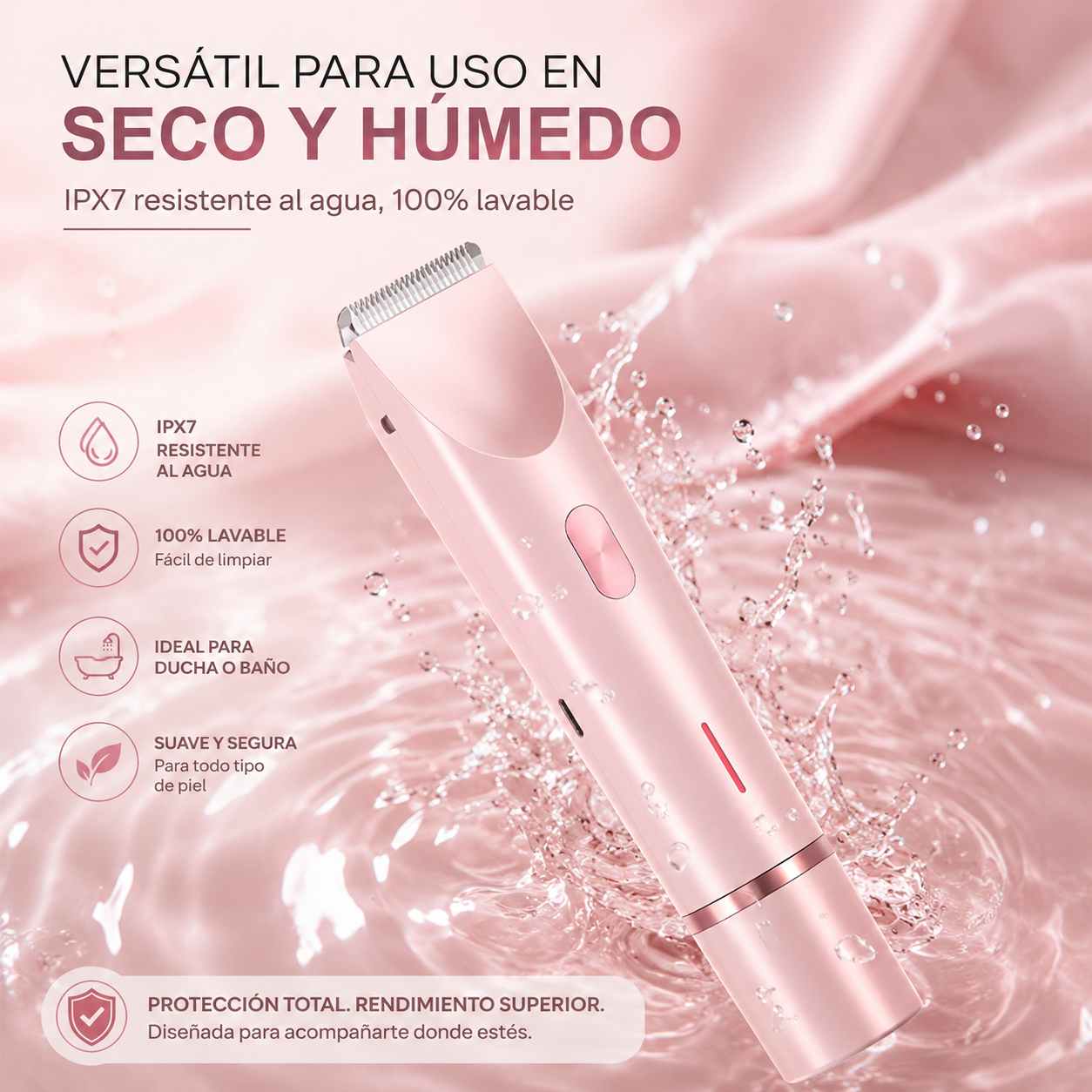 Depiladora GlowAura™ 2 en 1