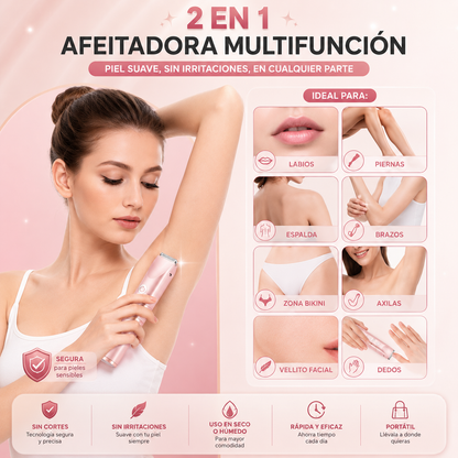 Depiladora GlowAura™ 2 en 1