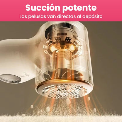 Succión de Ovilla que lleva las pelusas al depósito