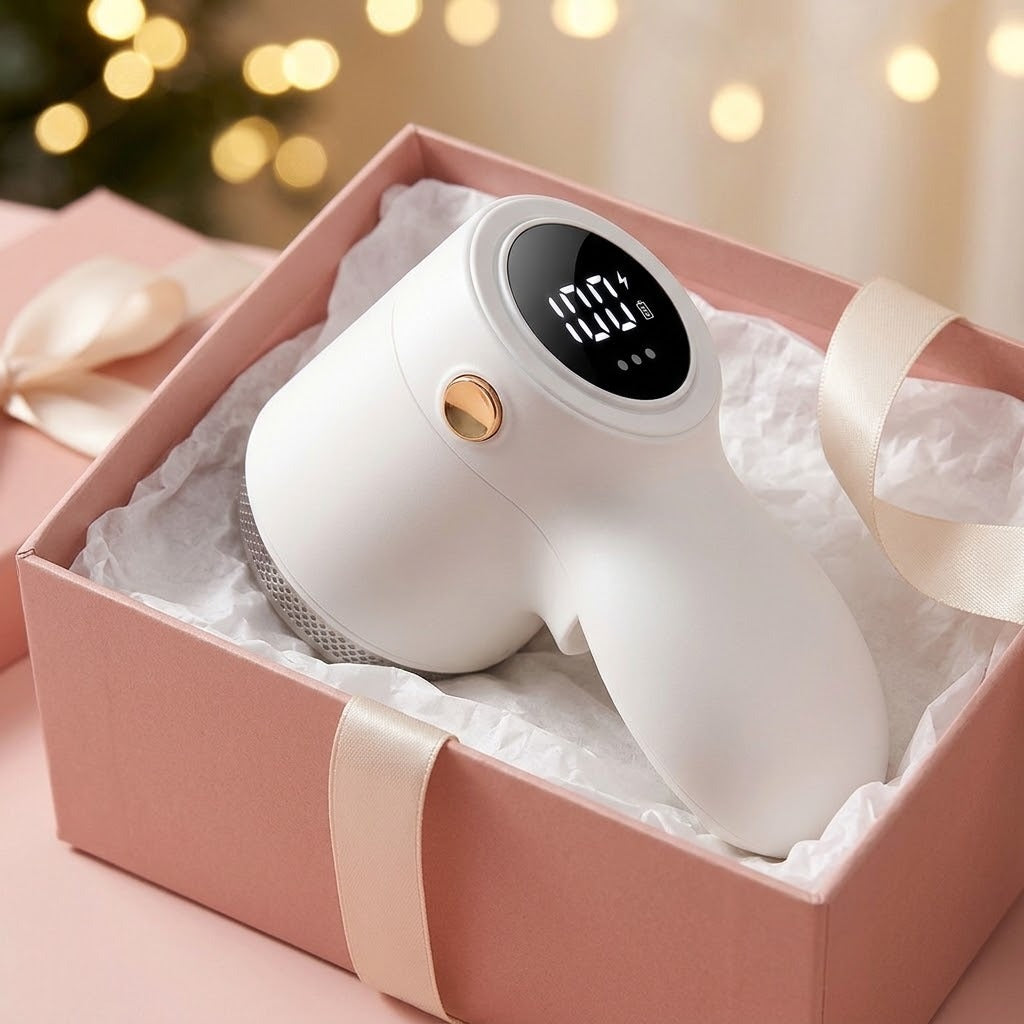 Quitapelusas Ovilla presentado en una caja de regalo